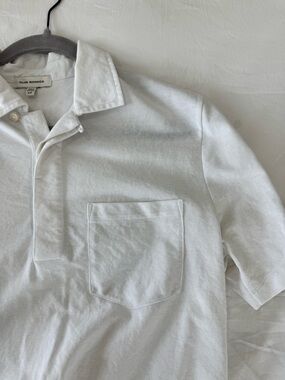 Club Monaco White Collared Polo